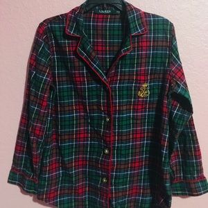 Ralph Lauren plaid sleep flannel